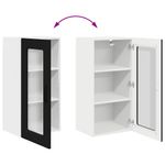 Casa si Gradina - Mobilier - Comode si corpuri - Corpuri bucatarie - Dulap suspendat de bucatarie cu usa 2 pcs Negru 40 x 31 x 80 cm - Infinity.ro