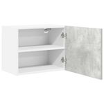 Casa si Gradina - Mobilier - Comode si corpuri - Corpuri bucatarie - Dulap suspendat Riga 2 pcs Gri beton si Alb 50 x 31 x 40 cm - Infinity.ro