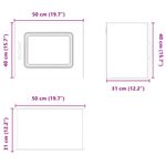 Casa si Gradina - Mobilier - Comode si corpuri - Corpuri bucatarie - Dulap suspendat de bucatarie Alb 50 x 31 x 40 cm Lemn compozit - Infinity.ro