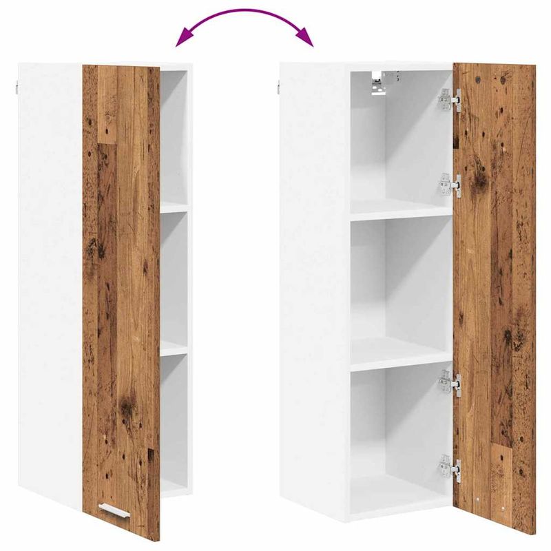 Casa si Gradina - Mobilier - Comode si corpuri - Corpuri bucatarie - Dulap suspendat Riga Lemn Vechi 30 x 31 x 100 cm Lemn compozit - Infinity.ro