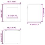 Casa si Gradina - Mobilier - Comode si corpuri - Corpuri bucatarie - Dulap suspendat cu raft Riga Alb 40 x 31 x 40 cm Lemn compozit - Infinity.ro