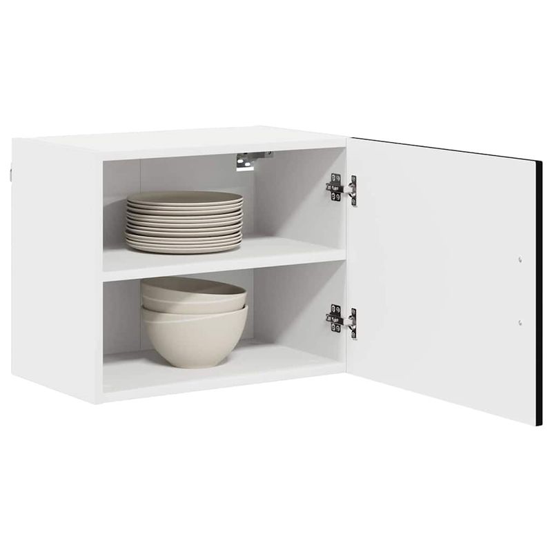 Casa si Gradina - Mobilier - Comode si corpuri - Corpuri bucatarie - Dulap suspendat de bucatarie cu raft Negru 50 x 31 x 40 cm - Infinity.ro