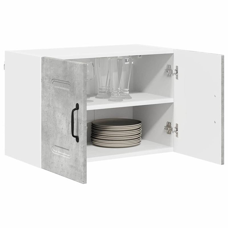 Casa si Gradina - Mobilier - Comode si corpuri - Corpuri bucatarie - Dulap suspendat de bucatarie Gri din beton 60 x 31 x 40 cm - Infinity.ro