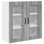 Casa si Gradina - Mobilier - Comode si corpuri - Corpuri bucatarie - Dulap suspendat de bucatarie cu raft Gri Sonoma 80 x 31 x 80 cm - Infinity.ro