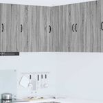Casa si Gradina - Mobilier - Comode si corpuri - Corpuri bucatarie - Dulap suspendat de bucatarie cu raft Gri Sonoma 57 x 57 x 80 cm - Infinity.ro