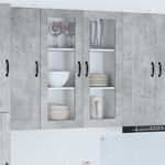 Casa si Gradina - Mobilier - Comode si corpuri - Corpuri bucatarie - Dulap suspendat de bucatarie Gri din beton 80 x 31 x 100 cm - Infinity.ro