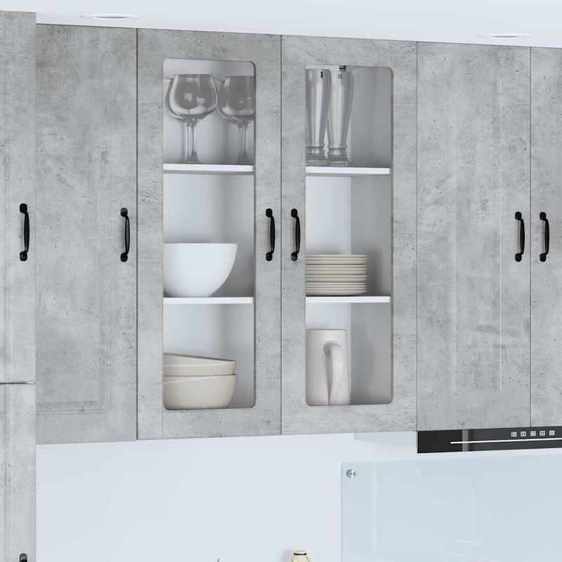 Casa si Gradina - Mobilier - Comode si corpuri - Corpuri bucatarie - Dulap suspendat de bucatarie Gri din beton 80 x 31 x 100 cm - Infinity.ro