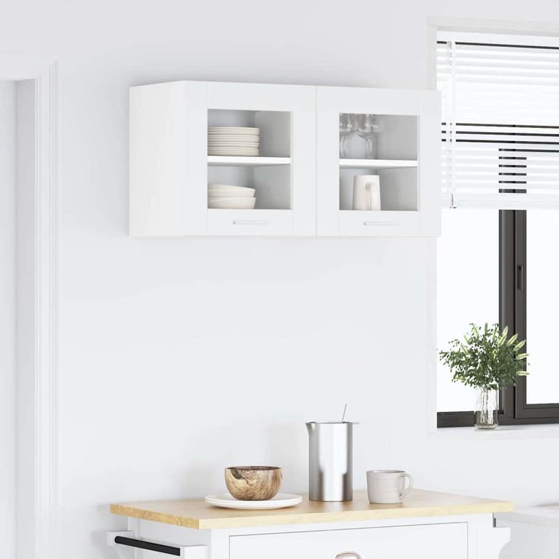 Casa si Gradina - Mobilier - Comode si corpuri - Corpuri bucatarie - Dulap suspendat Riga 2 pcs Alb 40 x 31 x 40 cm Lemn compozit - Infinity.ro
