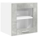 Casa si Gradina - Mobilier - Comode si corpuri - Corpuri bucatarie - Dulap suspendat cu raft Riga Gri din beton 40 x 31 x 40 cm - Infinity.ro