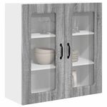 Casa si Gradina - Mobilier - Comode si corpuri - Corpuri bucatarie - Dulap suspendat de bucatarie cu raft Gri Sonoma 80 x 31 x 80 cm - Infinity.ro