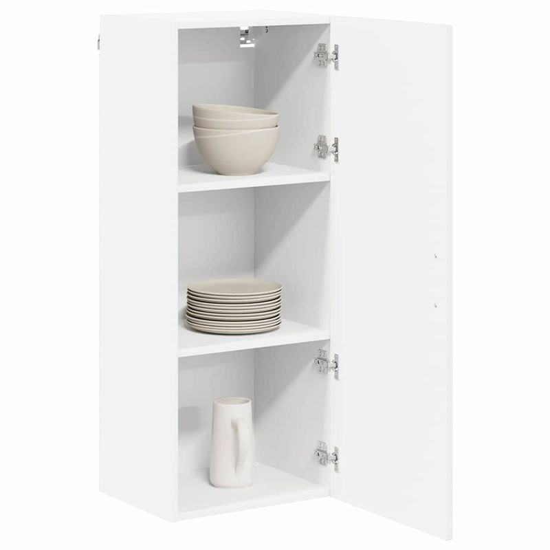 Casa si Gradina - Mobilier - Comode si corpuri - Corpuri bucatarie - Dulap suspendat de bucatarie cu usa Alb lucios 40 x 31 x 100 cm - Infinity.ro
