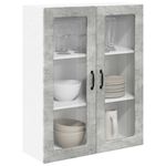 Casa si Gradina - Mobilier - Comode si corpuri - Corpuri bucatarie - Dulap suspendat de bucatarie Gri din beton 80 x 31 x 100 cm - Infinity.ro