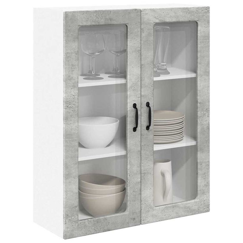 Casa si Gradina - Mobilier - Comode si corpuri - Corpuri bucatarie - Dulap suspendat de bucatarie Gri din beton 80 x 31 x 100 cm - Infinity.ro