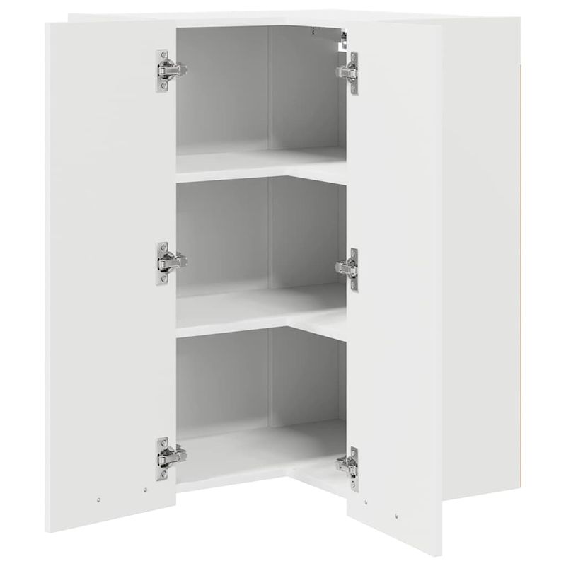Casa si Gradina - Mobilier - Comode si corpuri - Corpuri bucatarie - Dulap suspendat cu raft Riga Alb 57 x 57 x 80 cm Lemn compozit - Infinity.ro