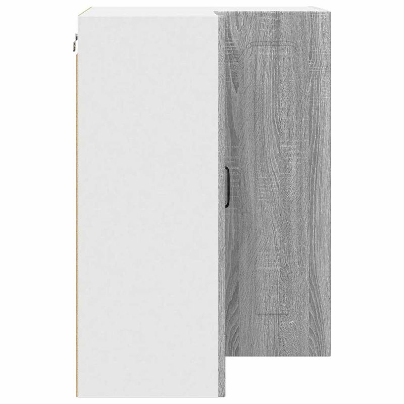 Casa si Gradina - Mobilier - Comode si corpuri - Corpuri bucatarie - Dulap suspendat de bucatarie cu raft Gri Sonoma 57 x 57 x 80 cm - Infinity.ro