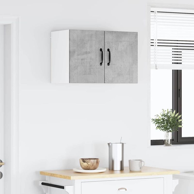 Casa si Gradina - Mobilier - Comode si corpuri - Corpuri bucatarie - Dulap suspendat de bucatarie Gri din beton 30 x 31 x 40 cm - Infinity.ro