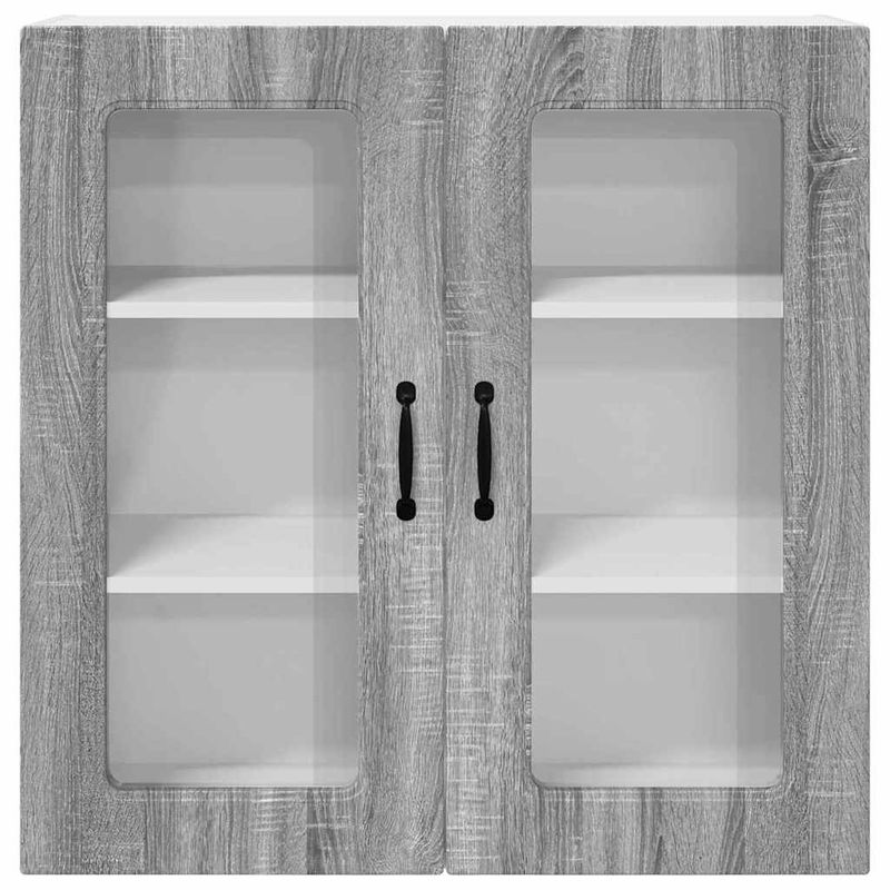 Casa si Gradina - Mobilier - Comode si corpuri - Corpuri bucatarie - Dulap suspendat de bucatarie cu raft Gri Sonoma 80 x 31 x 80 cm - Infinity.ro