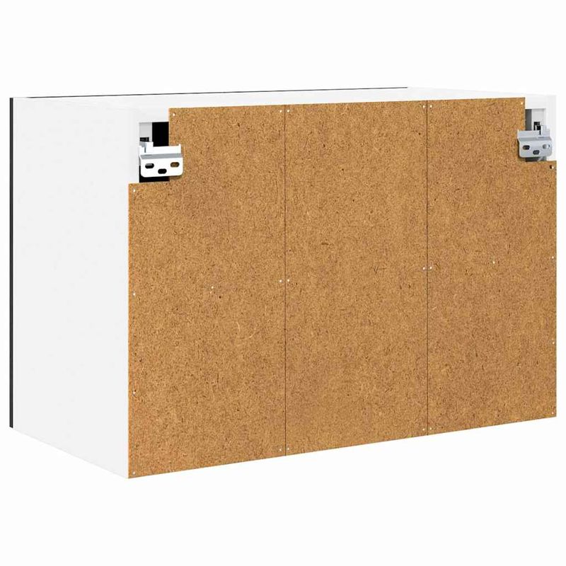 Casa si Gradina - Mobilier - Comode si corpuri - Corpuri bucatarie - Dulap suspendat Riga 2 pcs Stejar negru si Alb 60 x 31 x 40 cm - Infinity.ro