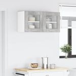 Casa si Gradina - Mobilier - Comode si corpuri - Corpuri bucatarie - Dulap suspendat cu raft Riga Gri din beton 40 x 31 x 40 cm - Infinity.ro