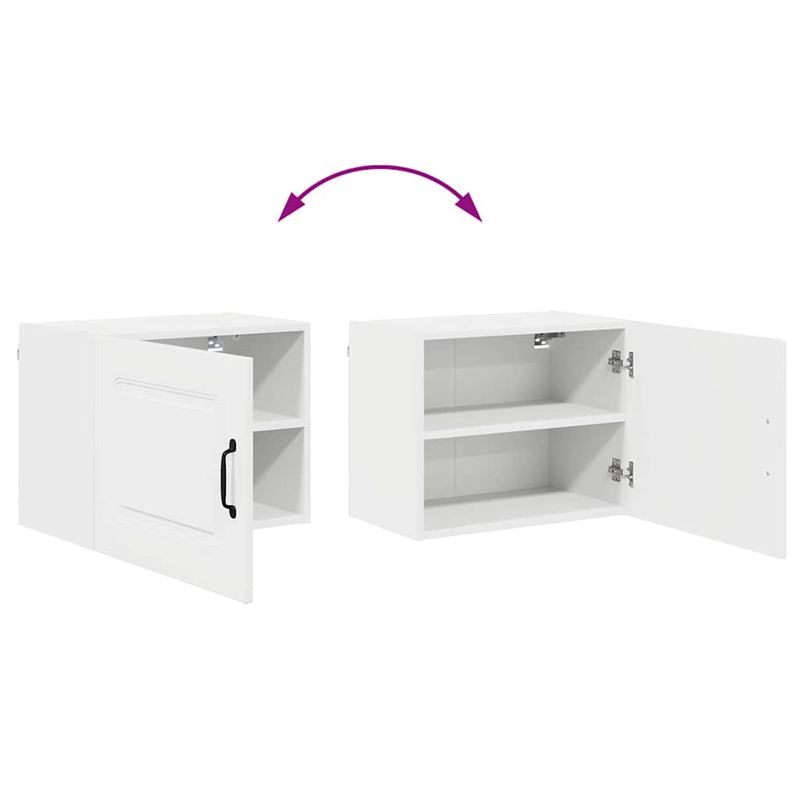 Casa si Gradina - Mobilier - Comode si corpuri - Corpuri bucatarie - Dulap suspendat de bucatarie 2 pcs Alb lucios 50 x 31 x 40 cm - Infinity.ro