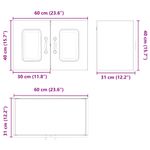 Casa si Gradina - Mobilier - Comode si corpuri - Corpuri bucatarie - Dulap suspendat de bucatarie Stejar Sonoma 60 x 31 x 40 cm - Infinity.ro