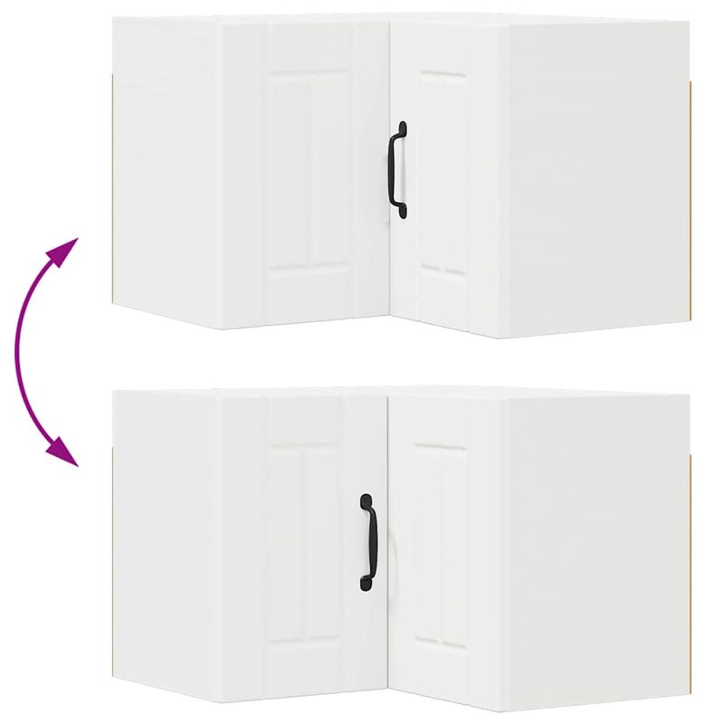 Casa si Gradina - Mobilier - Comode si corpuri - Corpuri bucatarie - Dulap suspendat de bucatarie Alb 57 x 57 x 40 cm Lemn compozit - Infinity.ro