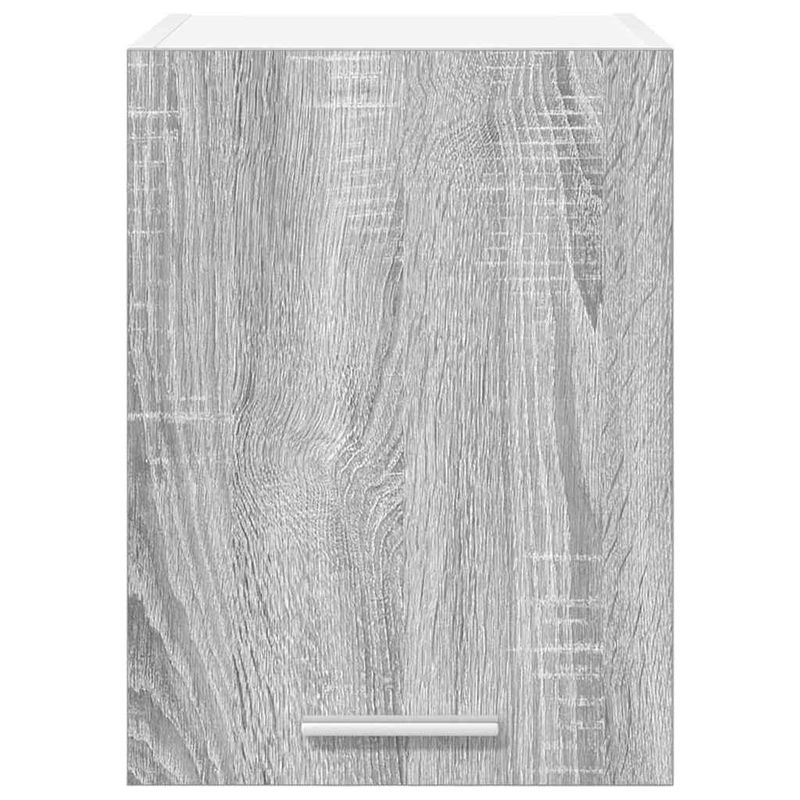 Casa si Gradina - Mobilier - Comode si corpuri - Corpuri bucatarie - Dulap suspendat cu raft Riga Gri Sonoma si Alb 30 x 31 x 40 cm - Infinity.ro