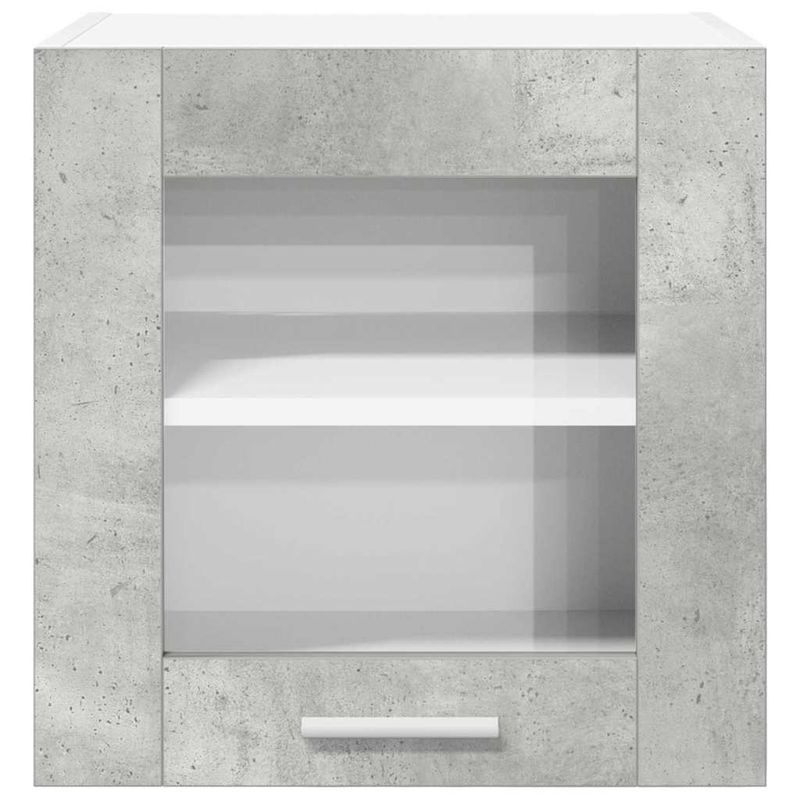 Casa si Gradina - Mobilier - Comode si corpuri - Corpuri bucatarie - Dulap suspendat cu raft Riga Gri din beton 40 x 31 x 40 cm - Infinity.ro
