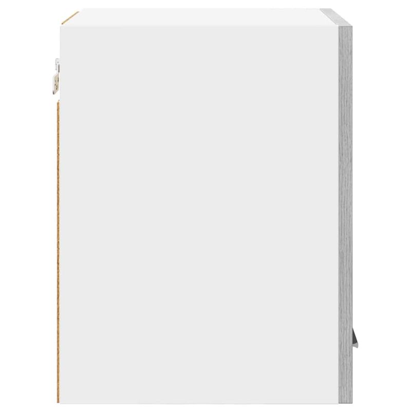 Casa si Gradina - Mobilier - Comode si corpuri - Corpuri bucatarie - Dulap suspendat cu raft Riga Gri Sonoma si Alb 30 x 31 x 40 cm - Infinity.ro