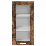 Casa si Gradina - Mobilier - Comode si corpuri - Corpuri bucatarie - Dulap suspendat cu raft Riga Stejar fumuriu 40 x 31 x 80 cm - Infinity.ro