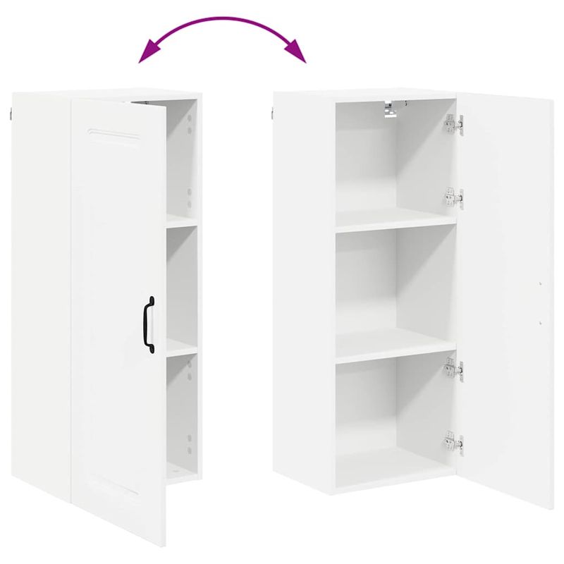 Casa si Gradina - Mobilier - Comode si corpuri - Corpuri bucatarie - Dulap suspendat de bucatarie cu usa Alb lucios 40 x 31 x 100 cm - Infinity.ro