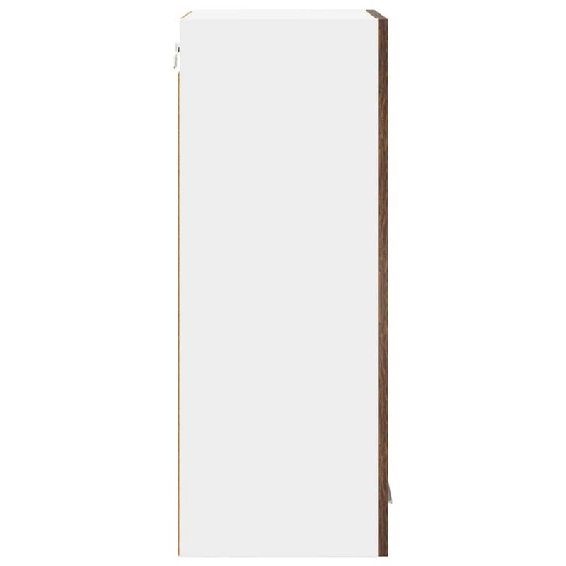 Casa si Gradina - Mobilier - Comode si corpuri - Corpuri bucatarie - Dulap suspendat cu raft Riga Stejar fumuriu 40 x 31 x 80 cm - Infinity.ro