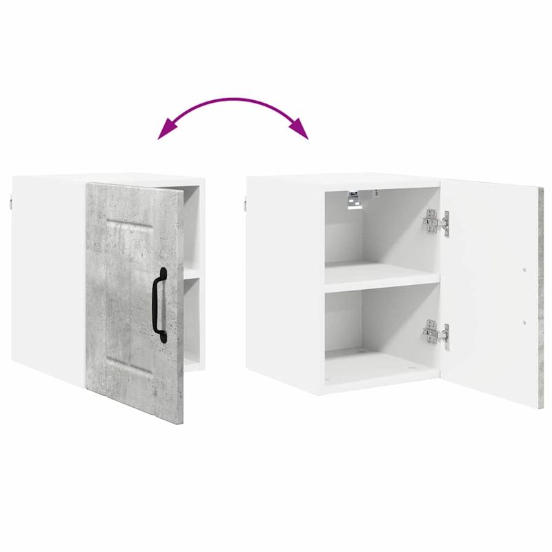 Casa si Gradina - Mobilier - Comode si corpuri - Corpuri bucatarie - Dulap suspendat de bucatarie Gri din beton 30 x 31 x 40 cm - Infinity.ro