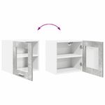 Casa si Gradina - Mobilier - Comode si corpuri - Corpuri bucatarie - Dulap suspendat cu raft Riga Gri din beton 40 x 31 x 40 cm - Infinity.ro