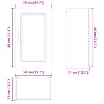 Casa si Gradina - Mobilier - Comode si corpuri - Corpuri bucatarie - Dulap suspendat de bucatarie Stejar fumuriu 50 x 31 x 80 cm - Infinity.ro