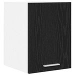Casa si Gradina - Mobilier - Comode si corpuri - Corpuri bucatarie - Dulap suspendat cu usa Riga Stejar negru si Alb 30 x 31 x 40 cm - Infinity.ro