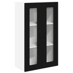 Casa si Gradina - Mobilier - Comode si corpuri - Corpuri bucatarie - Dulap suspendat de bucatarie cu raft Negru 60 x 31 x 100 cm - Infinity.ro