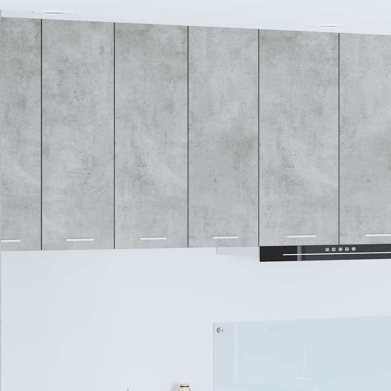 Casa si Gradina - Mobilier - Comode si corpuri - Corpuri bucatarie - Dulap suspendat cu raft Riga Gri din beton 60 x 31 x 80 cm - Infinity.ro