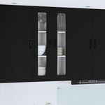 Casa si Gradina - Mobilier - Comode si corpuri - Corpuri bucatarie - Dulap suspendat de bucatarie cu raft Negru 60 x 31 x 100 cm - Infinity.ro