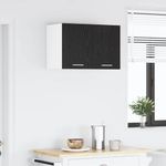 Casa si Gradina - Mobilier - Comode si corpuri - Corpuri bucatarie - Dulap suspendat cu usa Riga Stejar negru si Alb 30 x 31 x 40 cm - Infinity.ro