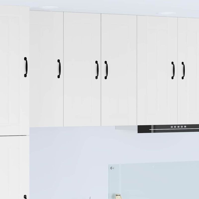Casa si Gradina - Mobilier - Comode si corpuri - Corpuri bucatarie - Dulap suspendat de bucatarie 2 pcs Alb lucios 30 x 31 x 80 cm - Infinity.ro