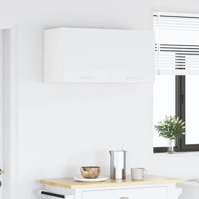 Casa si Gradina - Mobilier - Comode si corpuri - Corpuri bucatarie - Dulap suspendat cu raft Riga Alb 40 x 31 x 40 cm Lemn compozit - Infinity.ro