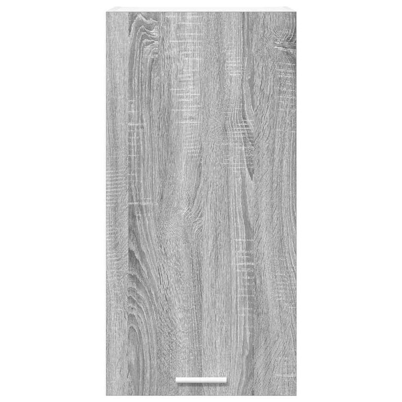 Casa si Gradina - Mobilier - Comode si corpuri - Corpuri bucatarie - Dulap suspendat cu raft Riga Gri Sonoma si Alb 40 x 31 x 80 cm - Infinity.ro