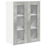 Casa si Gradina - Mobilier - Comode si corpuri - Corpuri bucatarie - Dulap suspendat cu raft Riga Gri din beton 60 x 31 x 80 cm - Infinity.ro