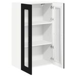 Casa si Gradina - Mobilier - Comode si corpuri - Corpuri bucatarie - Dulap suspendat de bucatarie cu raft Negru 60 x 31 x 100 cm - Infinity.ro