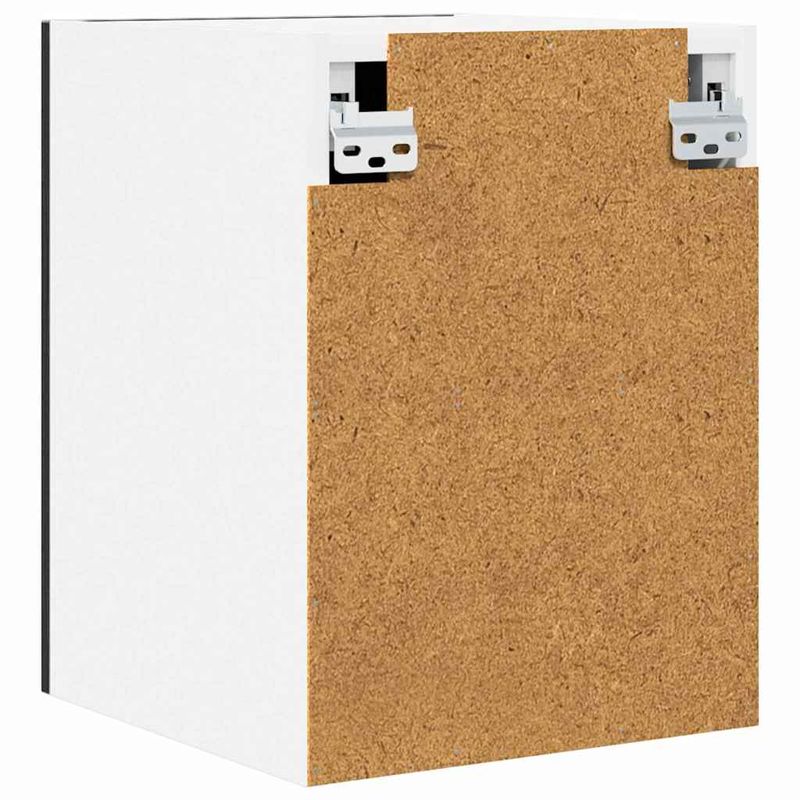 Casa si Gradina - Mobilier - Comode si corpuri - Corpuri bucatarie - Dulap suspendat cu usa Riga Stejar negru si Alb 30 x 31 x 40 cm - Infinity.ro