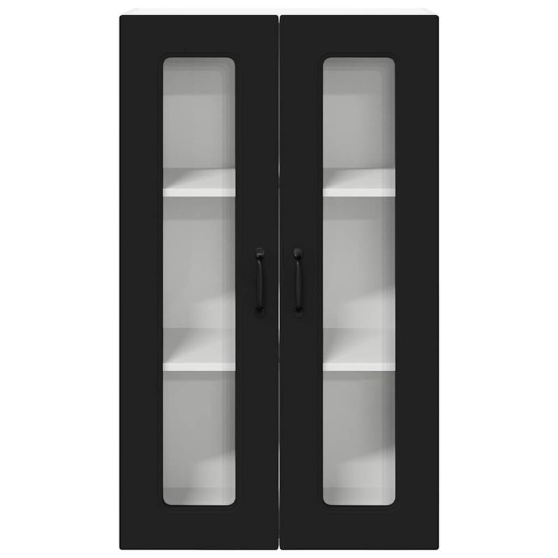 Casa si Gradina - Mobilier - Comode si corpuri - Corpuri bucatarie - Dulap suspendat de bucatarie cu raft Negru 60 x 31 x 100 cm - Infinity.ro