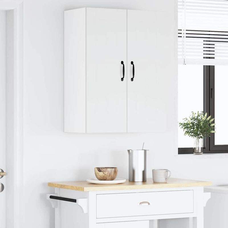 Casa si Gradina - Mobilier - Comode si corpuri - Corpuri bucatarie - Dulap suspendat de bucatarie 2 pcs Alb lucios 30 x 31 x 80 cm - Infinity.ro