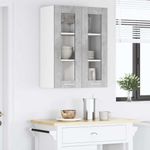 Casa si Gradina - Mobilier - Comode si corpuri - Corpuri bucatarie - Dulap suspendat cu raft Riga Gri din beton 60 x 31 x 80 cm - Infinity.ro