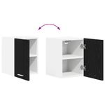 Casa si Gradina - Mobilier - Comode si corpuri - Corpuri bucatarie - Dulap suspendat cu usa Riga Stejar negru si Alb 30 x 31 x 40 cm - Infinity.ro